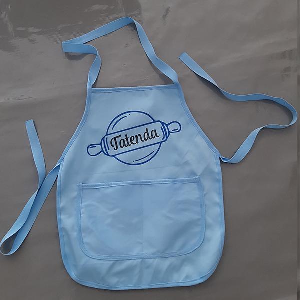 Product: Blue Personalised Roling Pin Apron for kids 