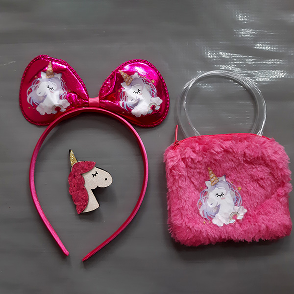 Product: Unicorn hairband and small purse set