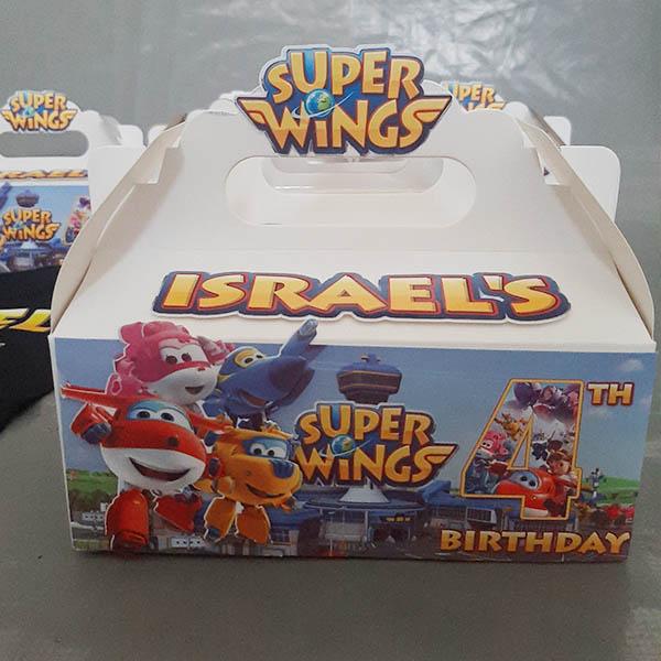 Product: Super Wings Birthday Party Box Customised Design