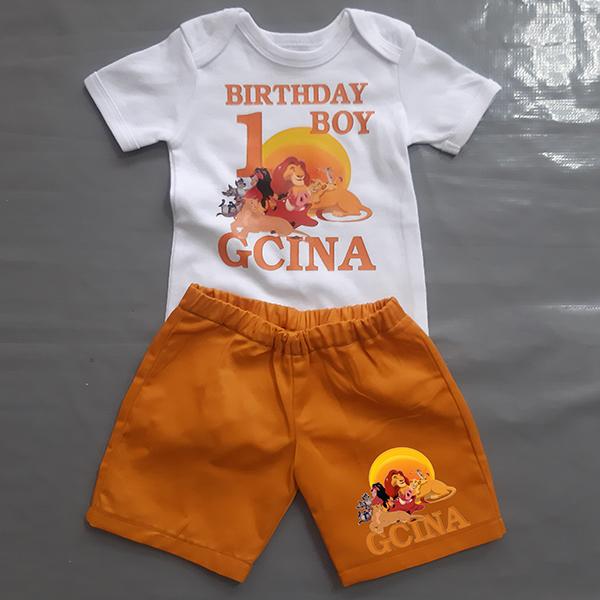 Product: Lion king personalised boy short and tshirt