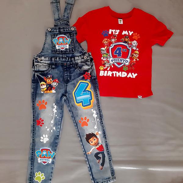 Product: Paw Patrol Personalised Birthday Denim Set