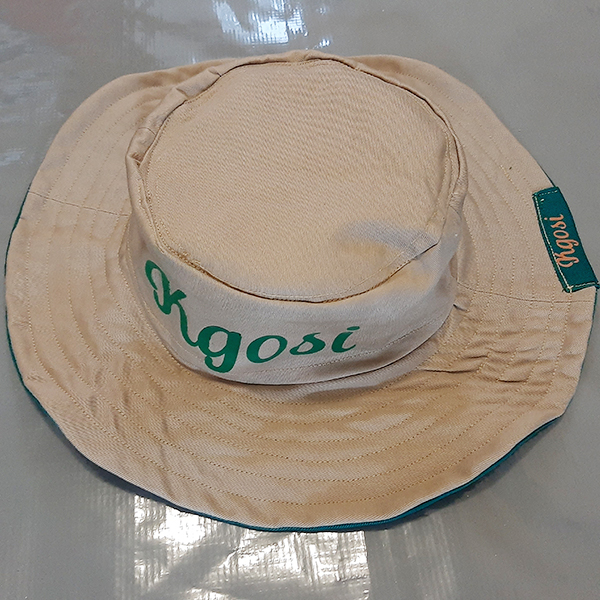 Product: Khaki and Green Kids Reversible Personalised Sun Hat with name