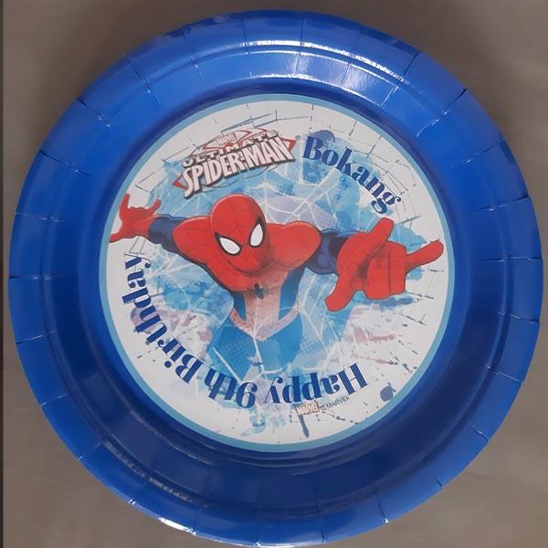 Product: Spiderman happy birthday party plate x 10