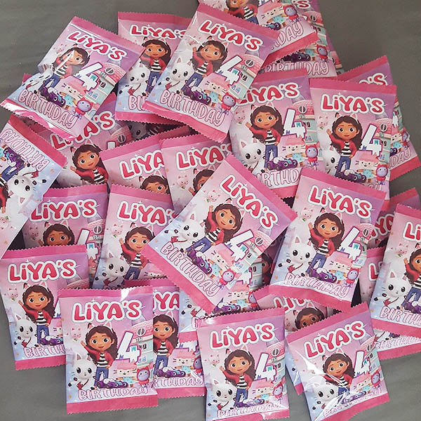 Product: Gabbys Dollhouse Personalised Birthday Party Chip Bags