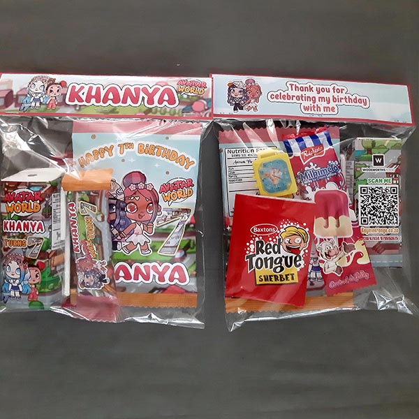 Product: Avatar World Personalised Birthday bundle with personalised pack