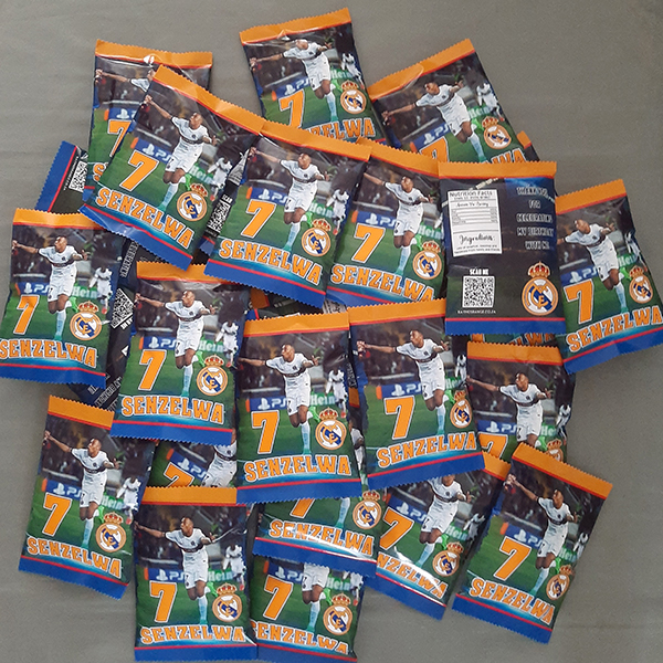 Product: Real Madrid soccer personalised chip bag party pack