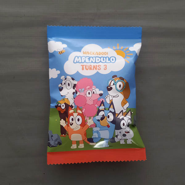 Product: Wackadoo Bluey personalised party chip bag