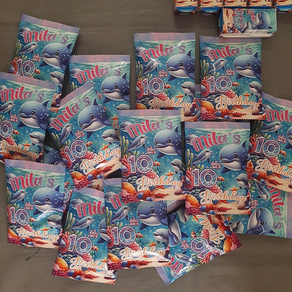 Product: Ocean theme Birthday Party Chip Bags
