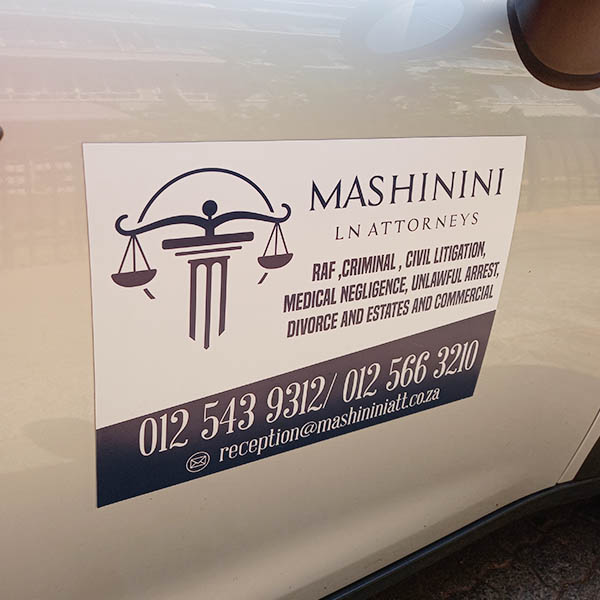 Product: Custom Car Magnet Stickers – Personalised Vehicle Signage for Business Advertising