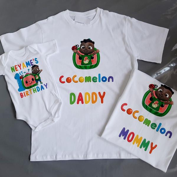 Product: Cody African Cocomelon personalised  family t-shirt
