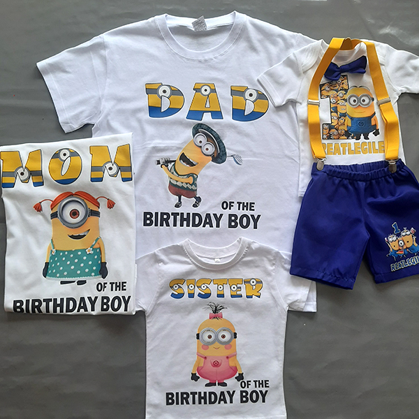 Product: Minion Personalised  Mommy or Dadday family tshirts