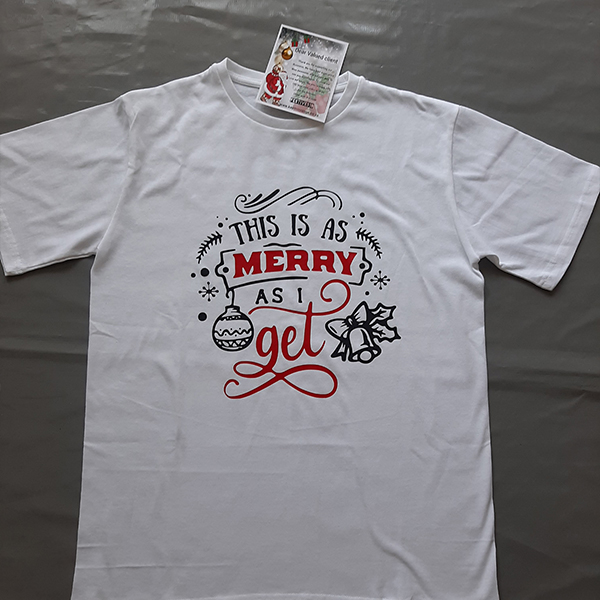 Product: This is as Merry as I get personalised christmas tshirt