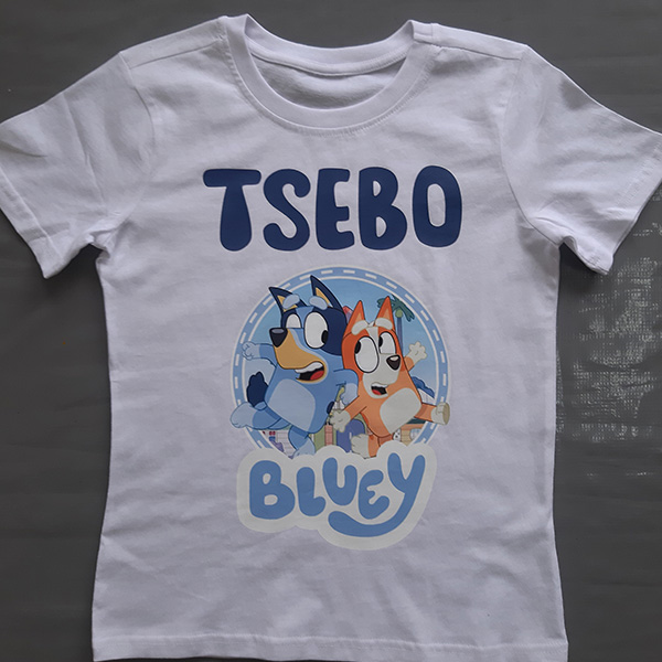Product: Bluey personalised tshirt