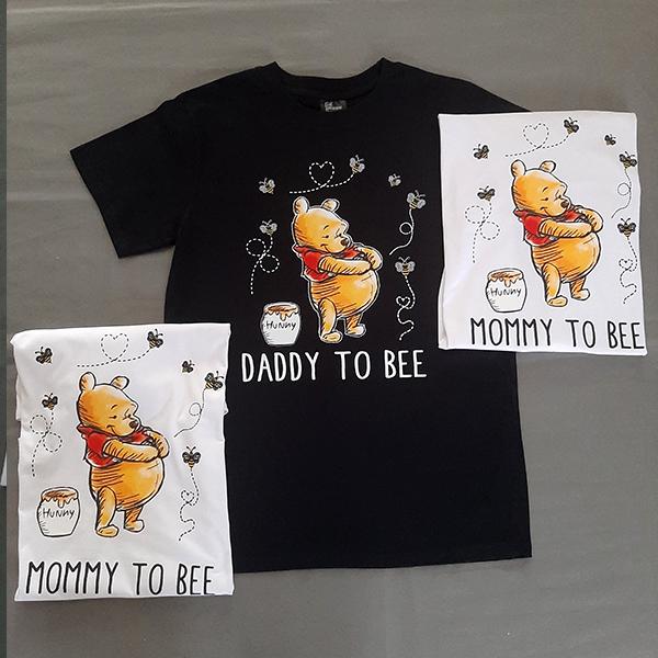 Product: Mommy and Daddy to Bee Pregnancy Gender reveal personalised tshirt