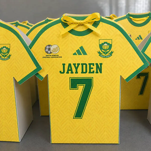 Bafana Bafana Personalised Fifa Soccer Jersey Party Box