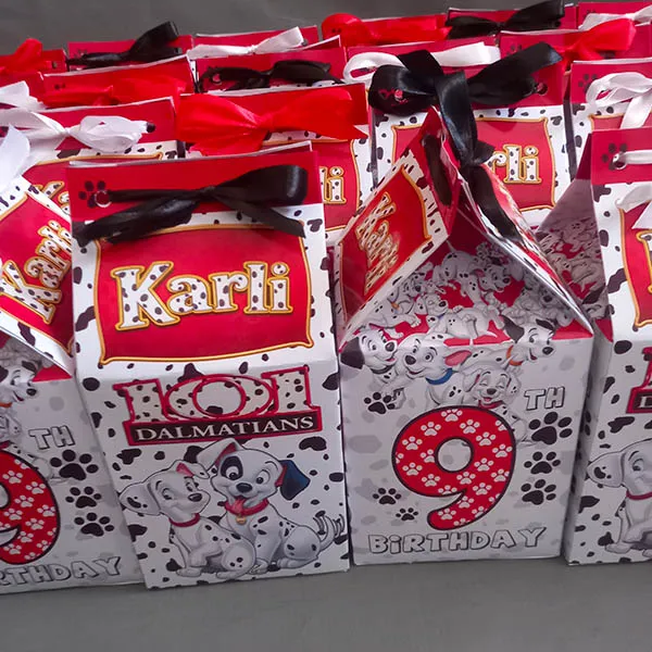 101 Dalmatians Birthday Party Milk Boxes 