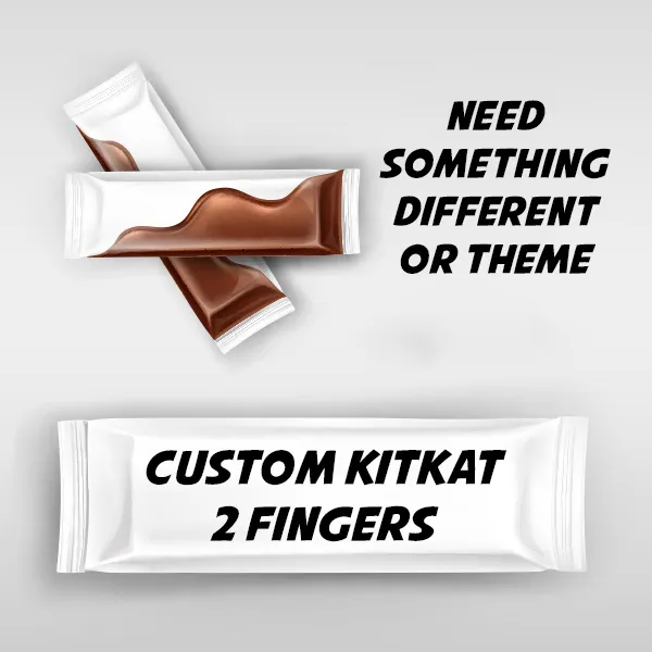 Product: Custom Personalised KitKat Bar Wrapped (2 fingers)