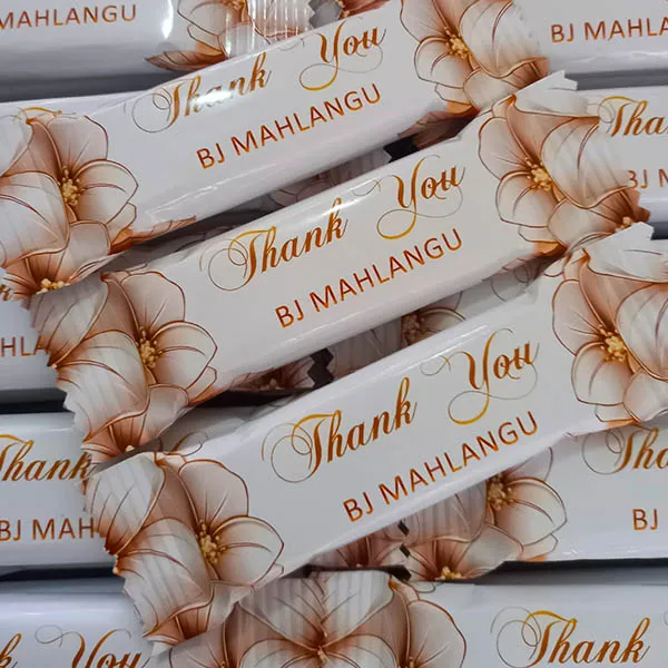 Personalised Thank You Chocolate Bar for any occassion gift