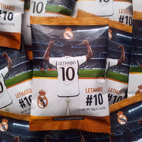 Personalised Soccer Birthday Party Chip Bag for Football Party 