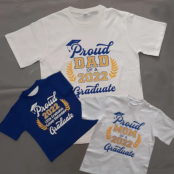Proud family of a 2022 Graduate t-shirts