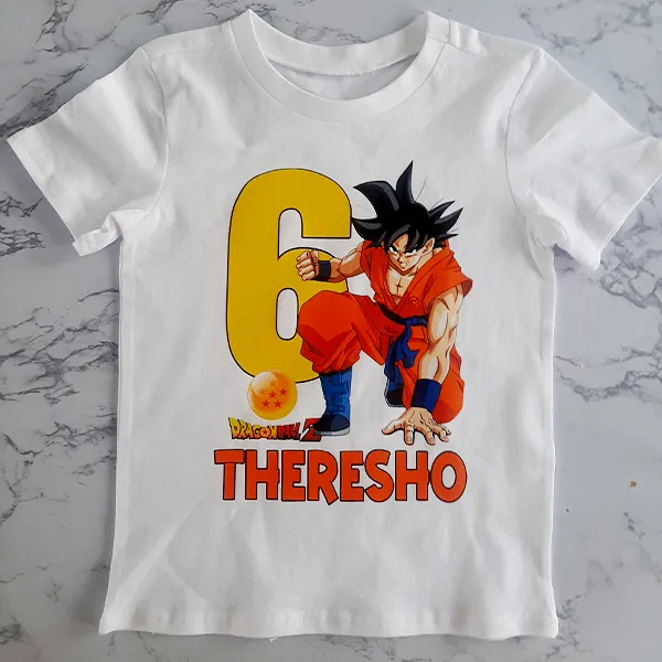 Dragon ball z personalised Gogu tshirt 