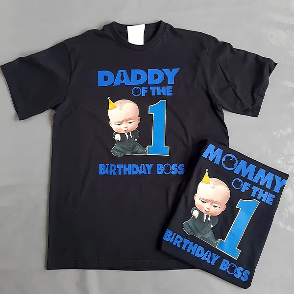 Boss baby original personalised family tshirt