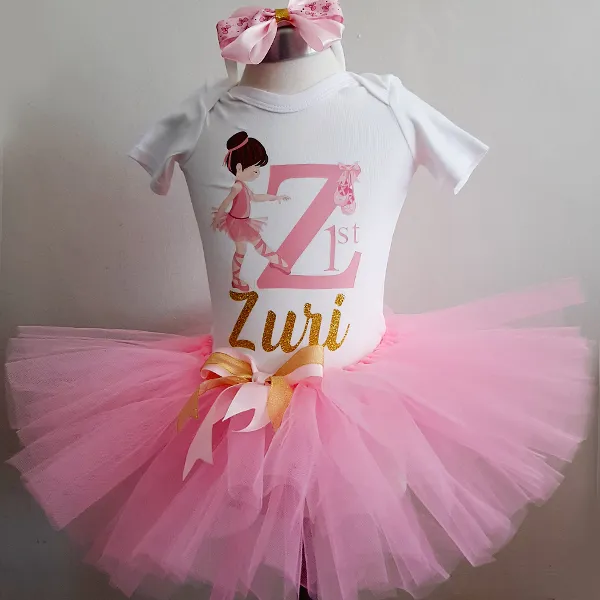 Ballerina tutu set with a personalised t-shirt 